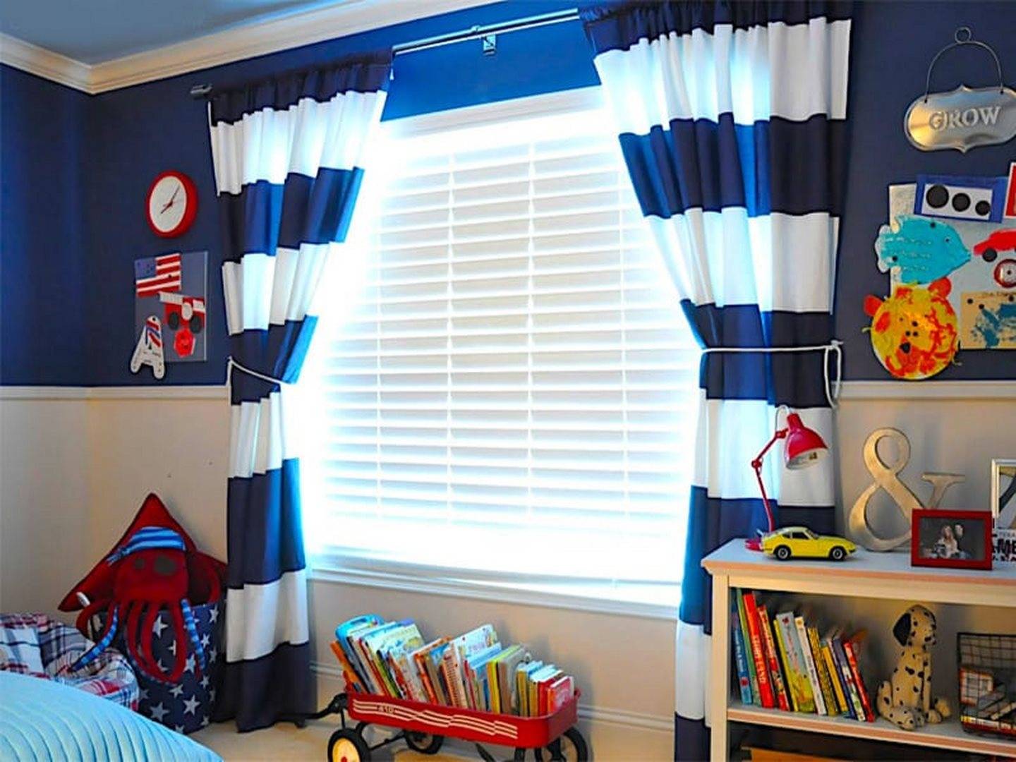 Шторы в детскую комнату мальчика: небольшой, но важный штрих в оформлении интерьера | дизайн интерьера
