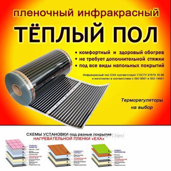 Пленочный теплый пол: от выбора до монтажа