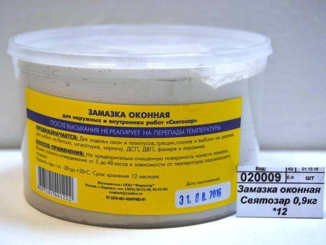 Замазка для окон своими руками