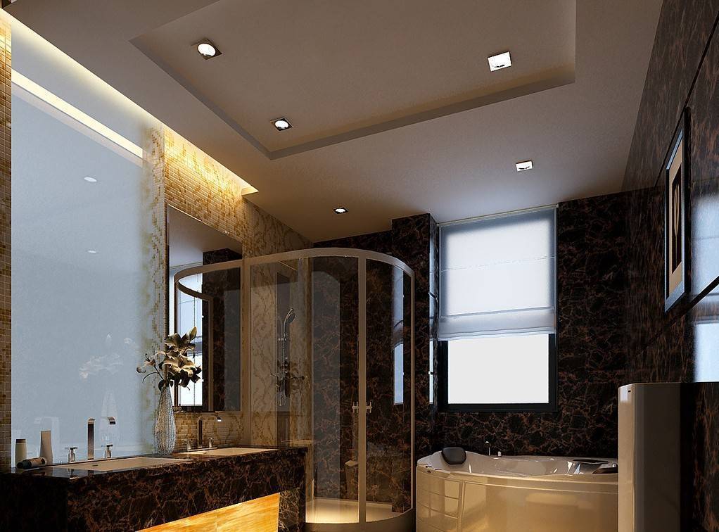 Натяжной потолок в ванной: как подобрать красивый потолок (90 фото)