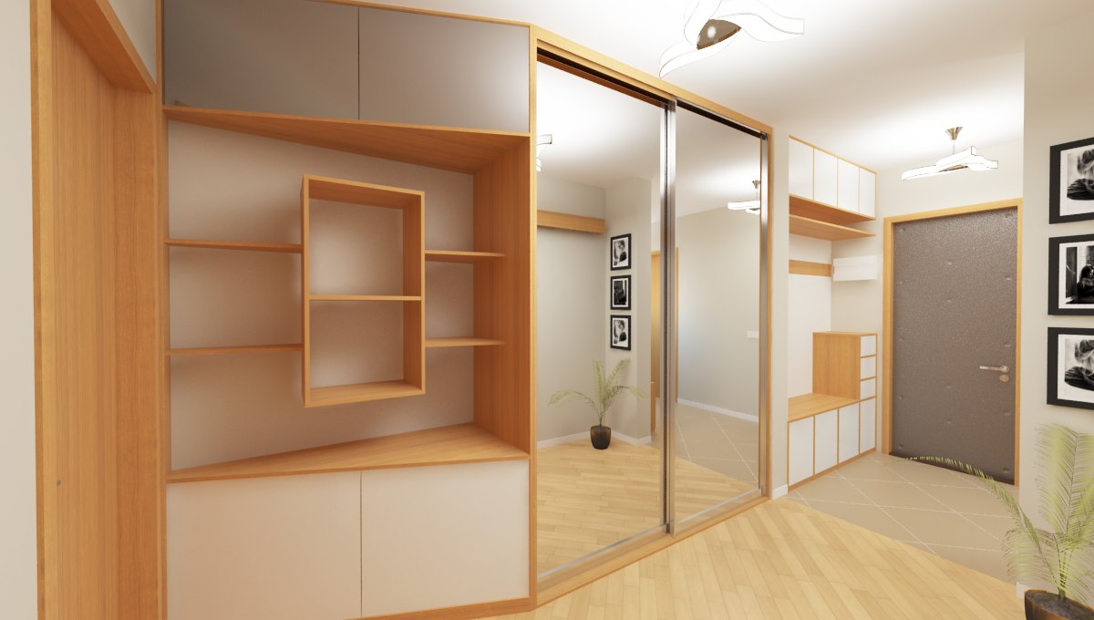 Шкаф в узкий коридор, особенности оформления небольшого пространства