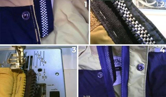 Как отремонтировать молнию на куртке у основания: своими руками, рекомендации