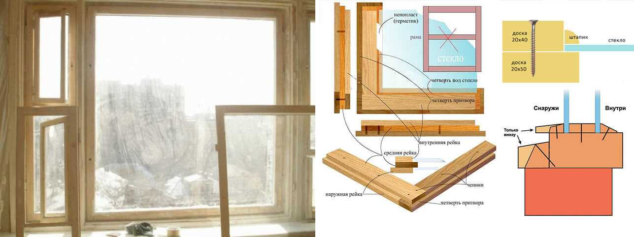 Самостоятельная установка деревянных окон в деревянном доме