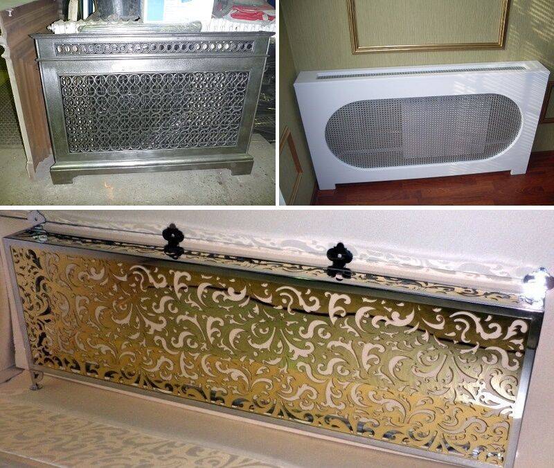 Старые батареи не украшают помещение? изготовление экрана на радиатор отопления своими руками