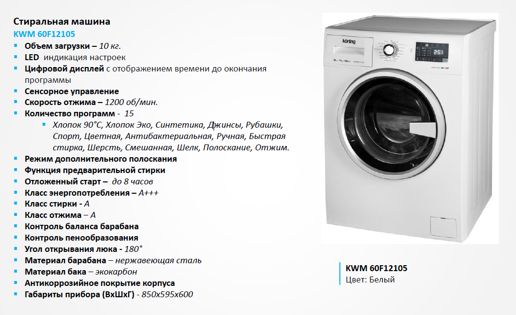 Топ-12 самых лучших стиральных машин на сегодняшний день по качеству и отзывам 