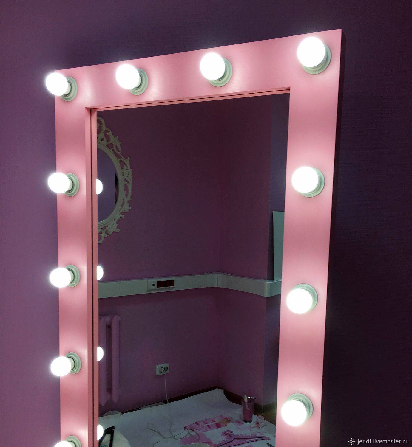Зеркало с лампочками своими руками - 130 фото постройки больших и маленьких зеркал с подсветкой