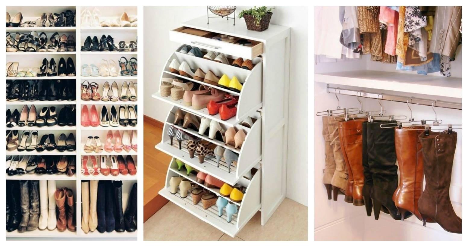 Как хранить обувь: идеи компактного хранения в гардеробной, шкафу, коробках