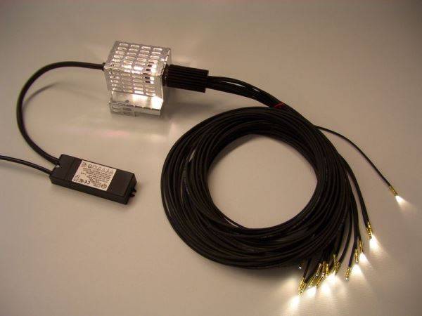 Оптоволоконное освещение: светильники с оптоволокном для подсветки бытовых помещений и саун