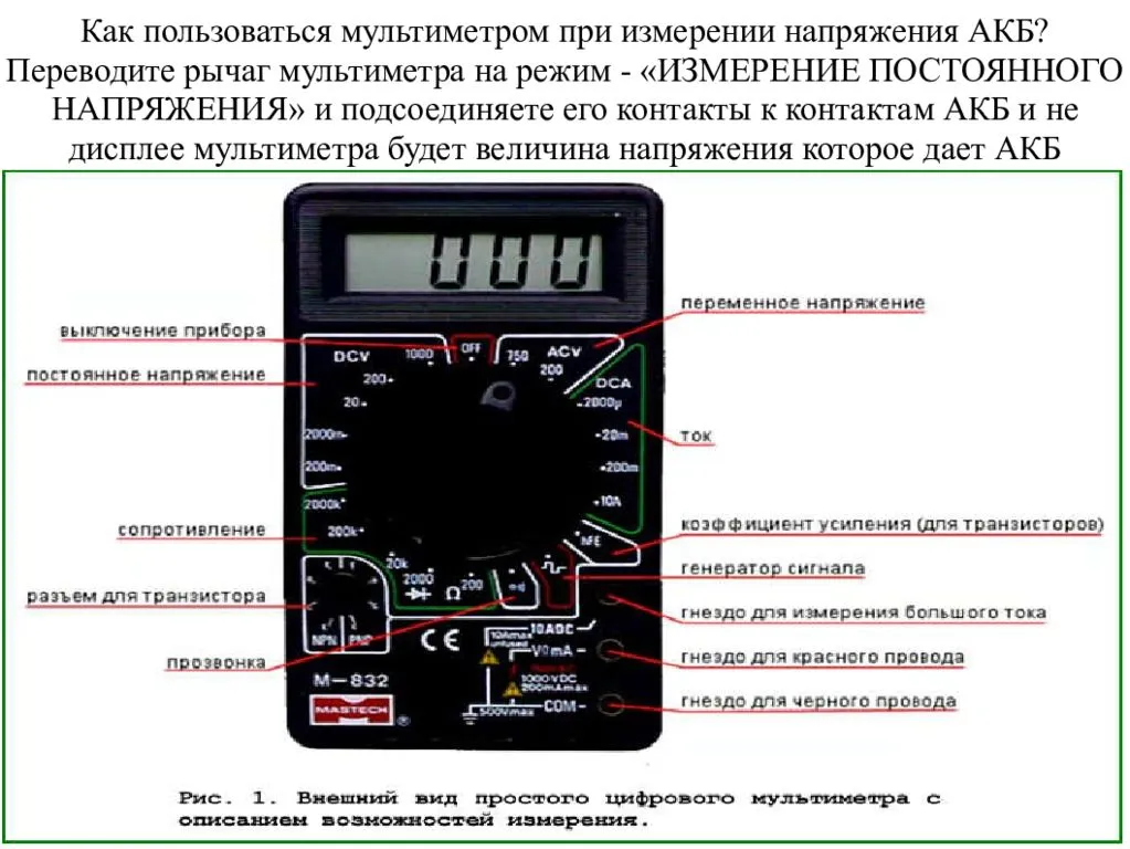 Как пользоваться мультиметром (с иллюстрациями)