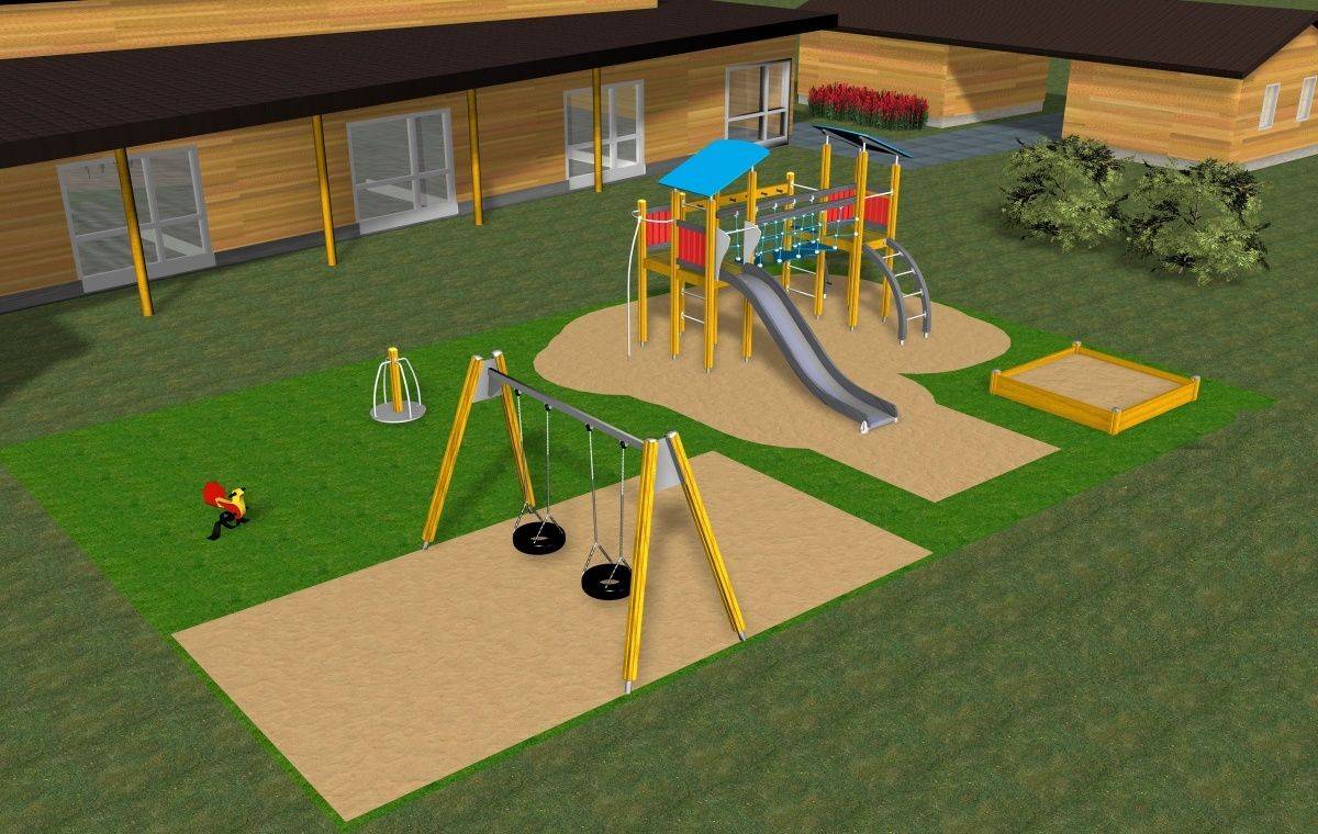 Детская игровая площадка: идеи, материалы, схемы, реализация, оформление | вариант юг строй