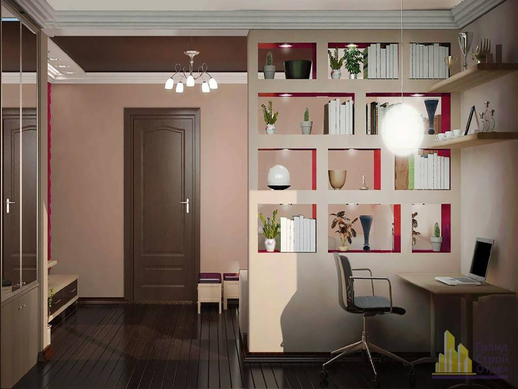 Совмещение спальни-кабинета в одной комнате: 6 способов зонирования