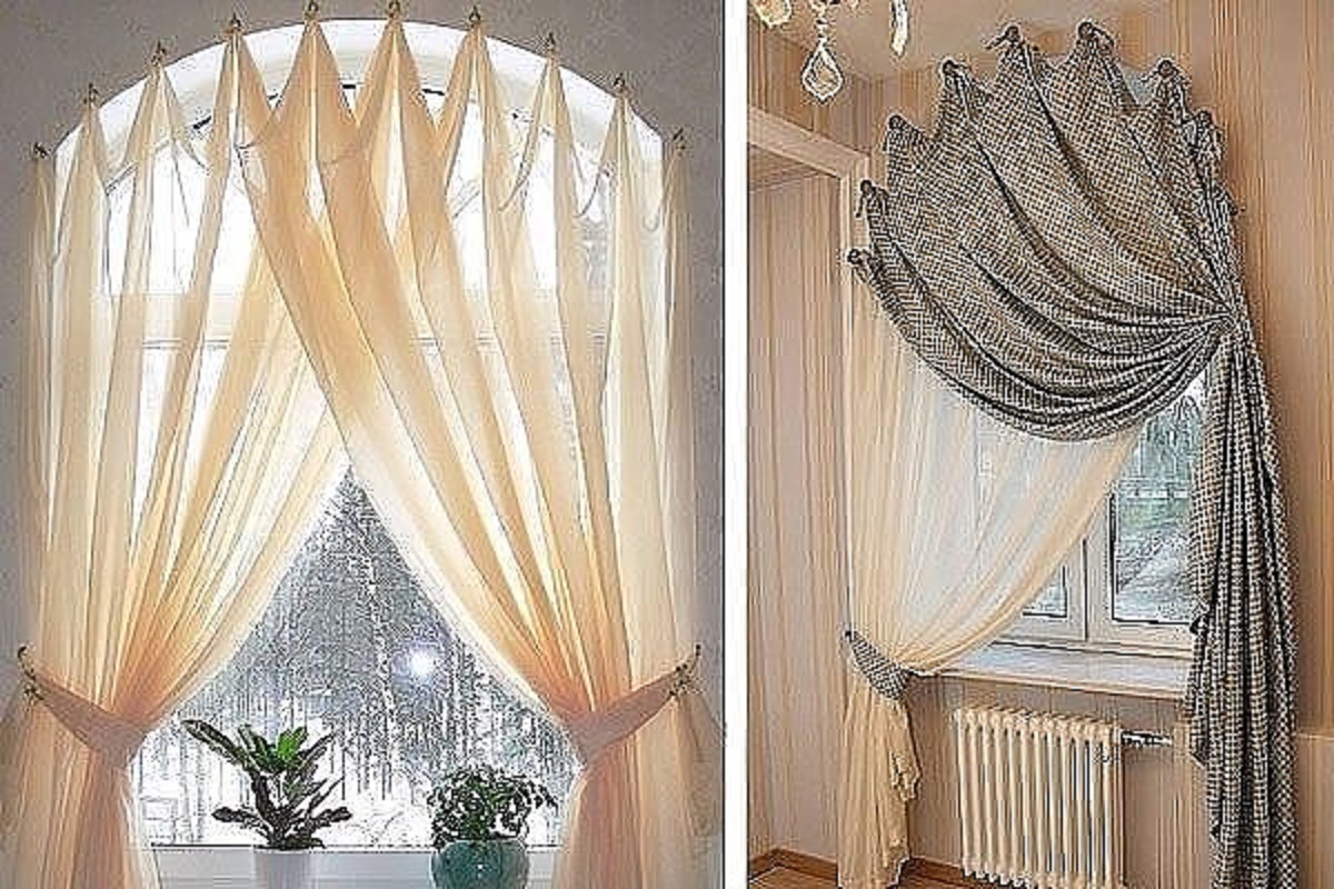Как красиво и правильно повесить шторы и занавески в комнате
