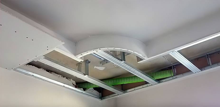 Потолок из гипсокартона с подсветкой своими руками