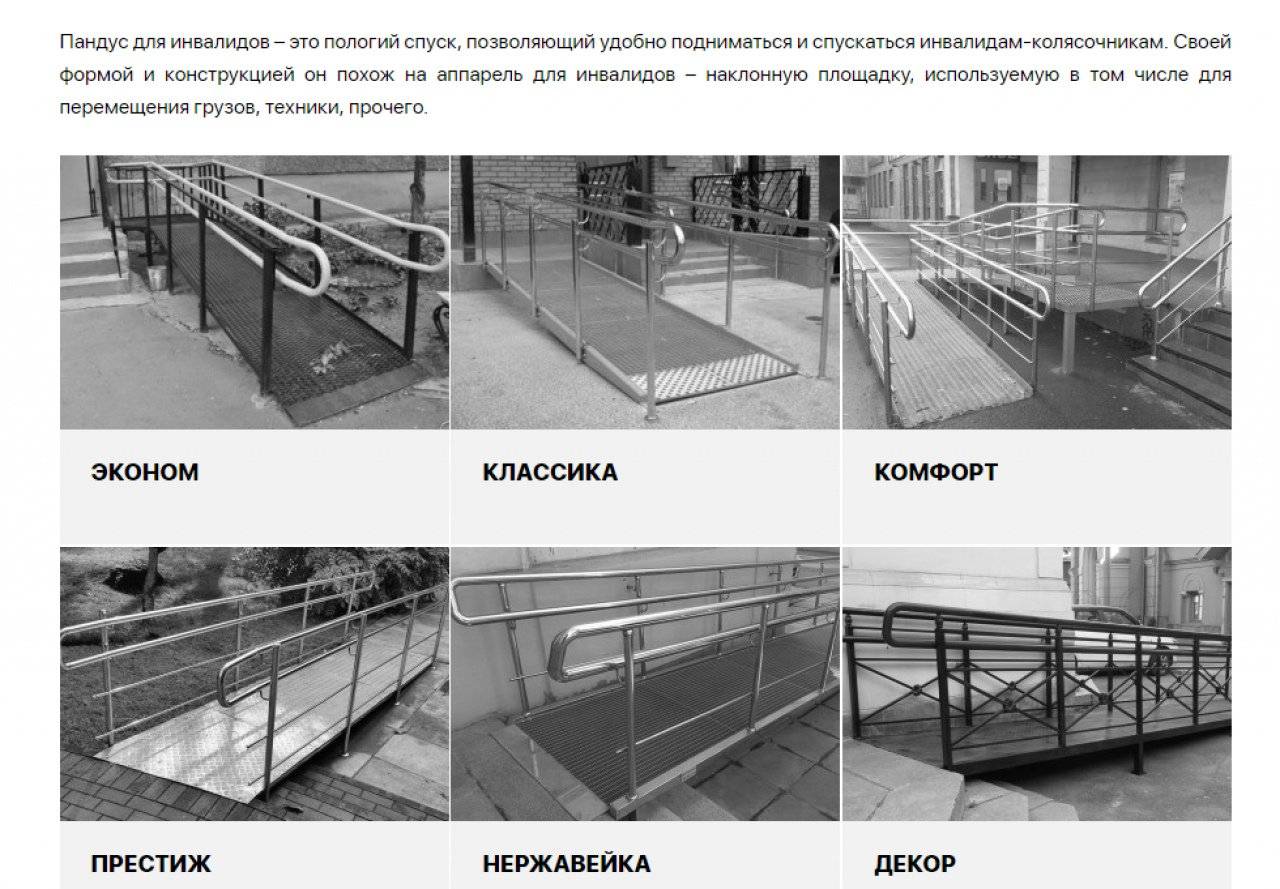 Требования к откидным пандусам для инвалидов гост — подробная информация