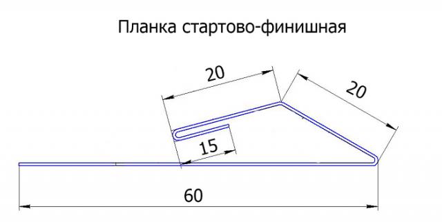 Cтартовая планка для сайдинга и другие комплектующие