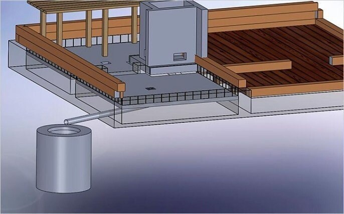 Тонкости обустройства слива воды в бетонной стяжке пола в бане