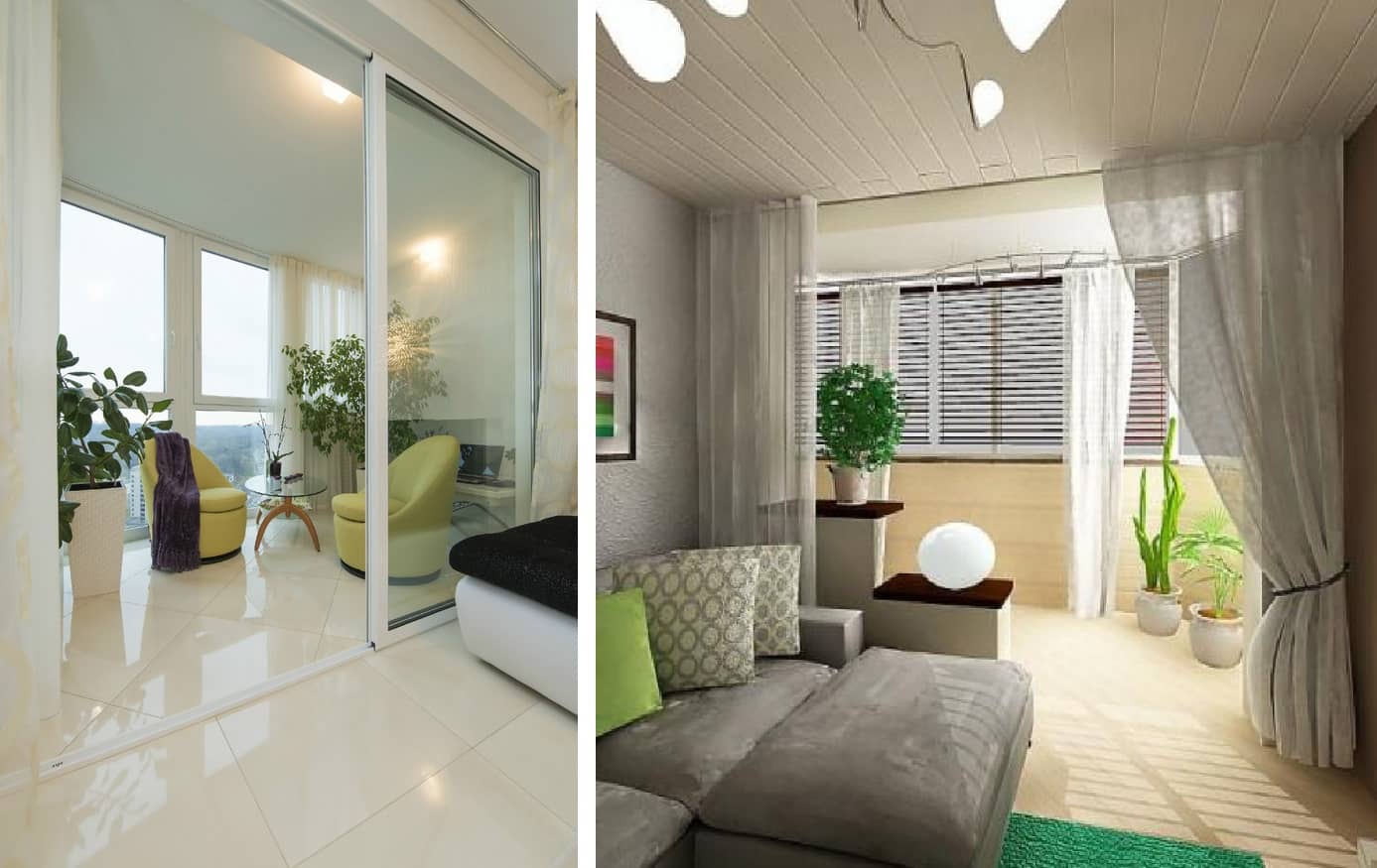 Гостиная с балконом: варианты зонирования и стильного оформления гостиной (105 фото и видео)