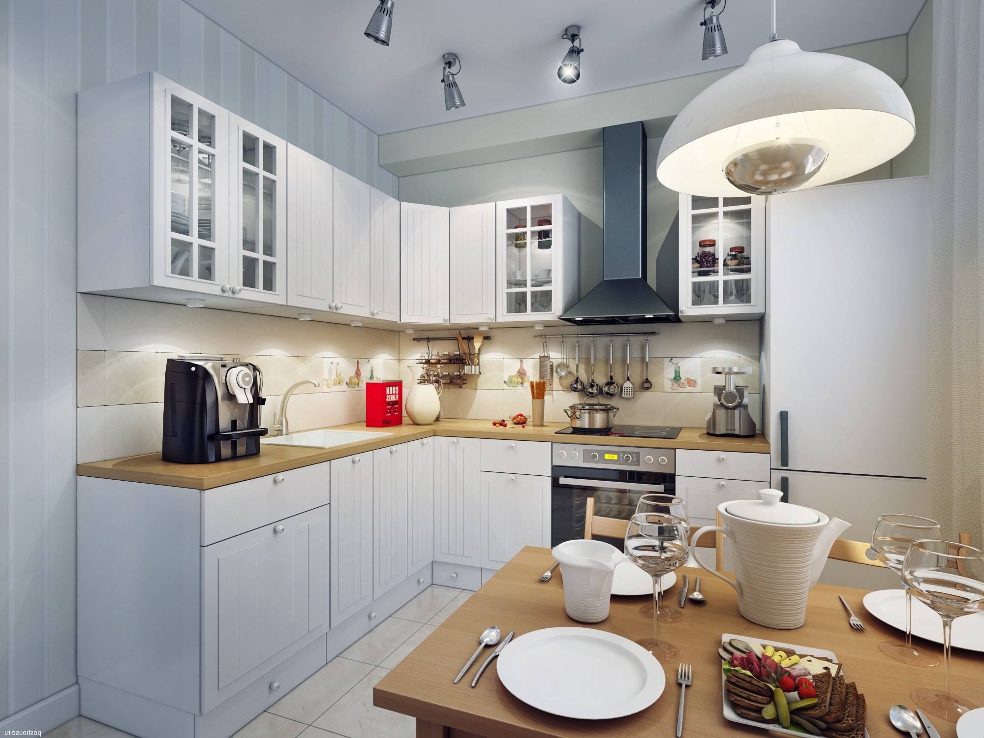 Белая кухня, статья и 110 фото интерьеров