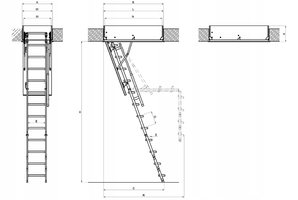 Обустройство лестницы на чердак своими руками: особенности складных и стационарных лестниц, устройство лестничного марша и крепление ступеней