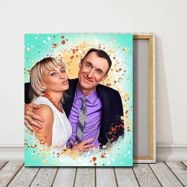 Funny gifts | восемь “почему” портрета на холсте в подарок