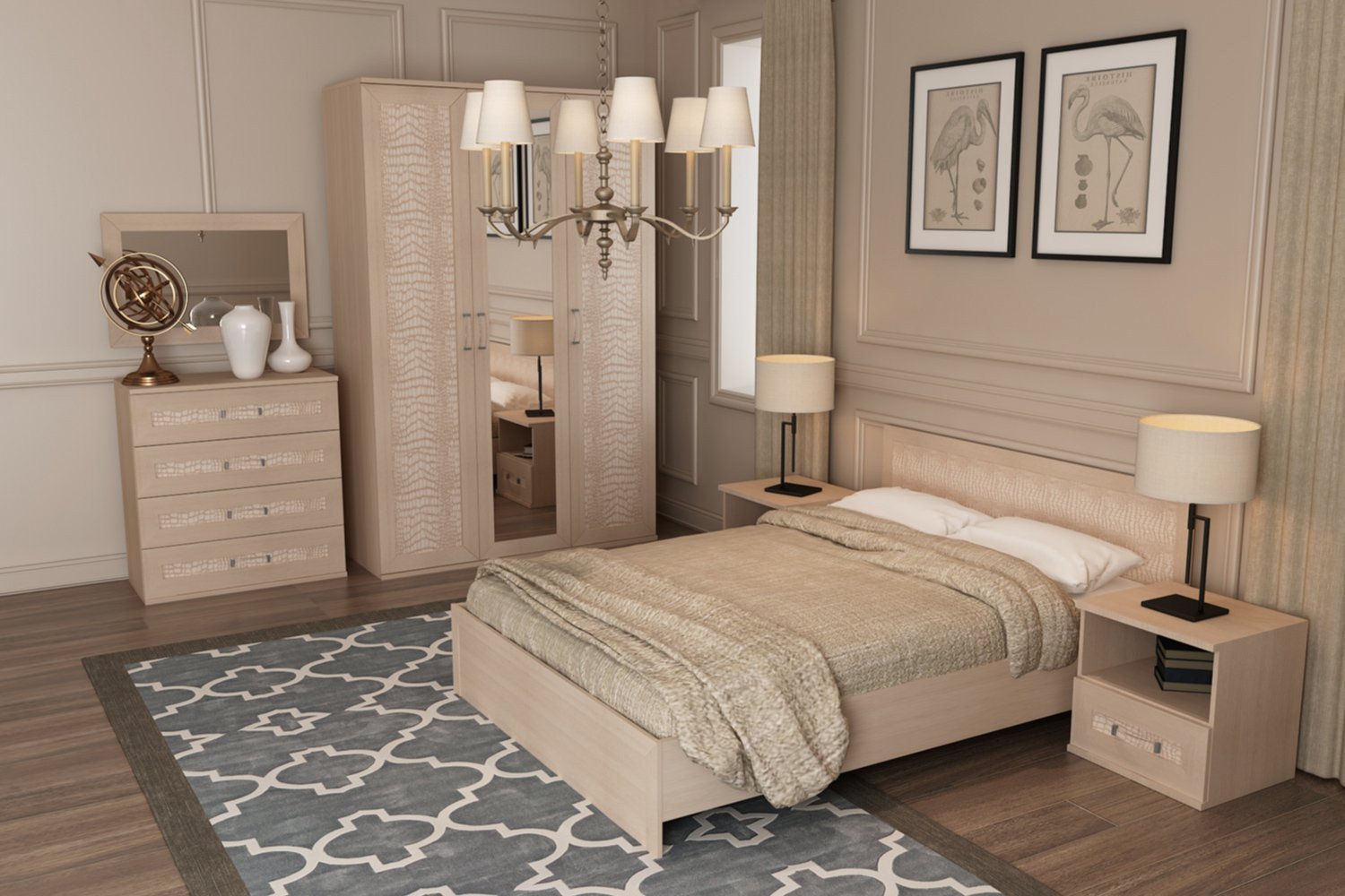 Дизайн обоев для спальни — 150 фото лучших новинок из каталога 2020 года