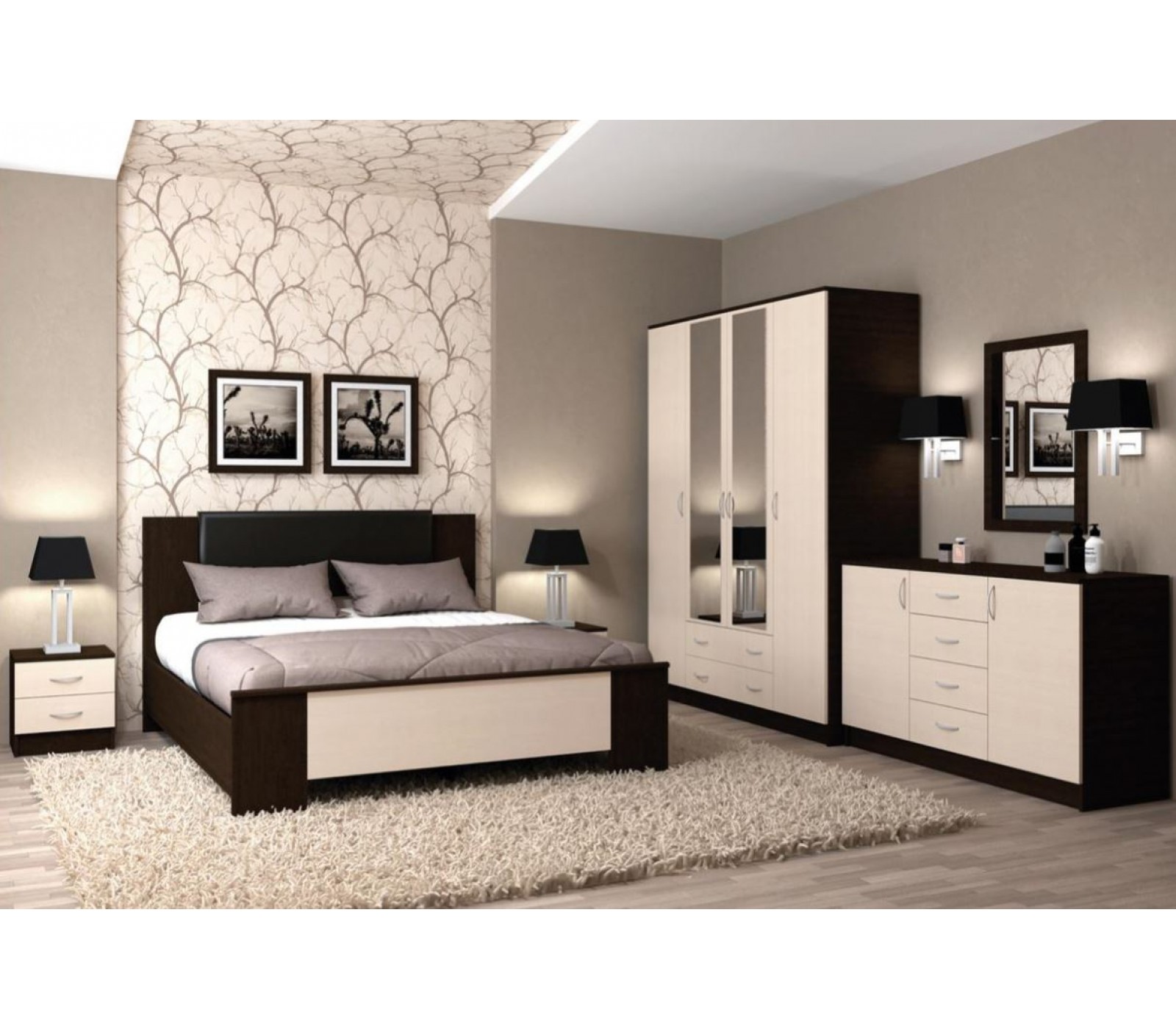 Какие варианты белой мебели в спальню встречаются
