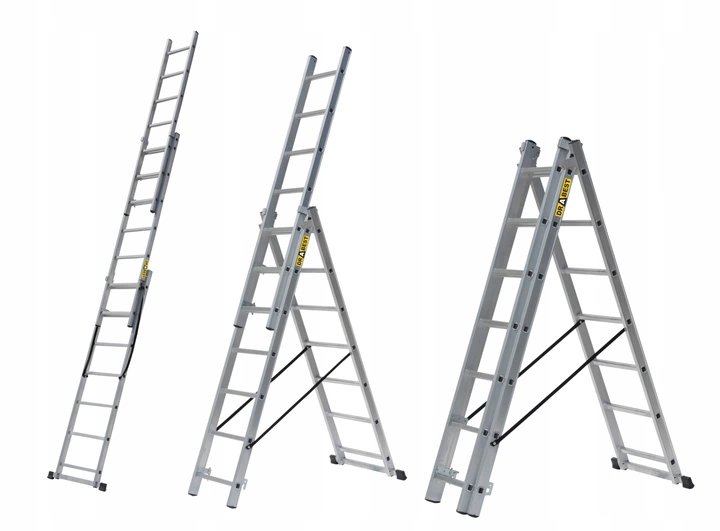 Лестницы алюминиевые 4-х секционные приставные