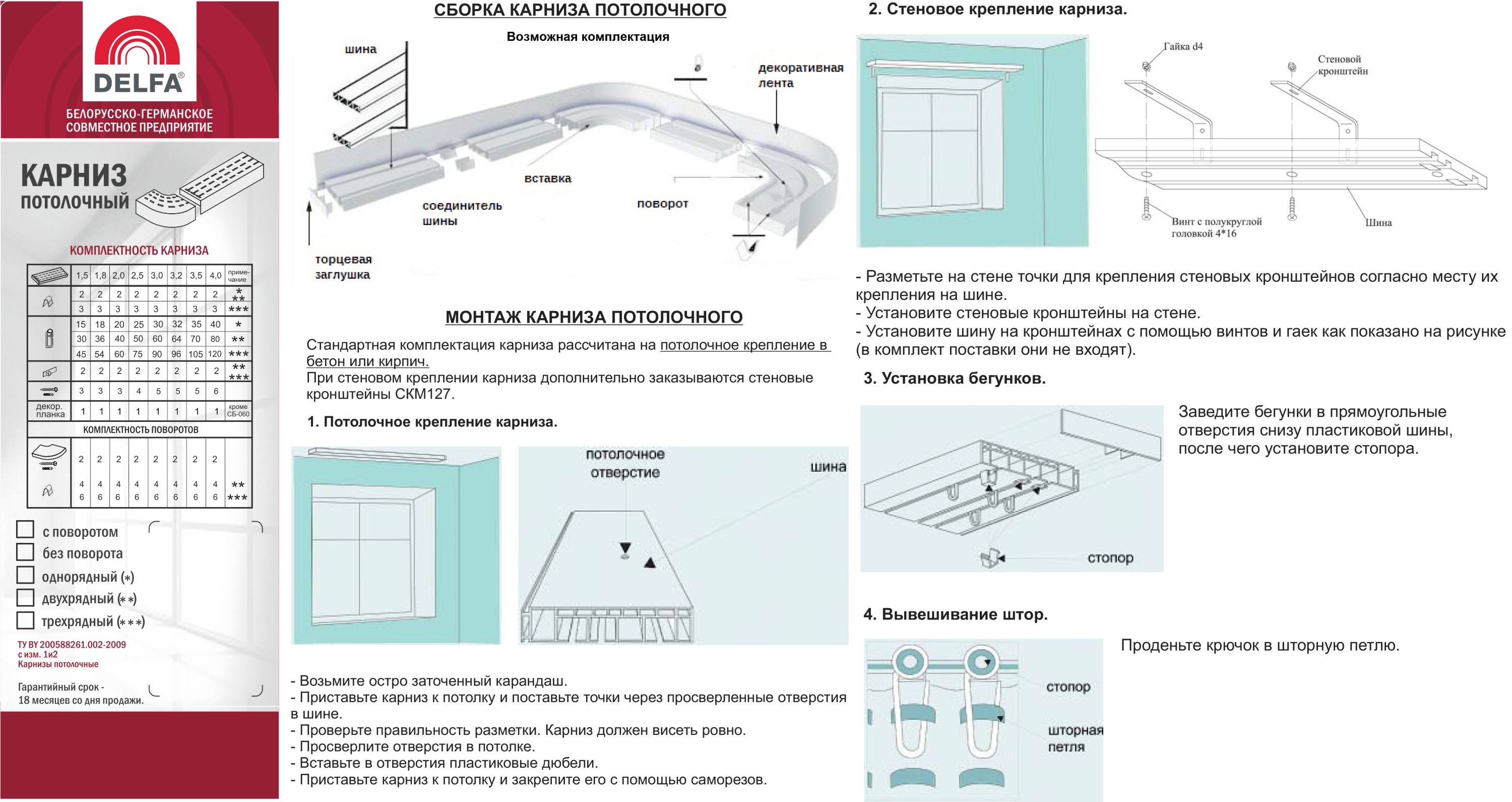 Потолочный карниз - как крепить к потолку, к стене: размеры, кронштейны, видео монтажа