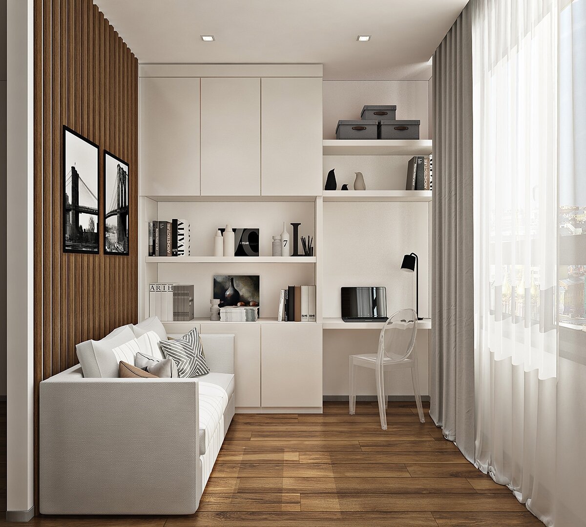 современный дизайн в маленькой квартире