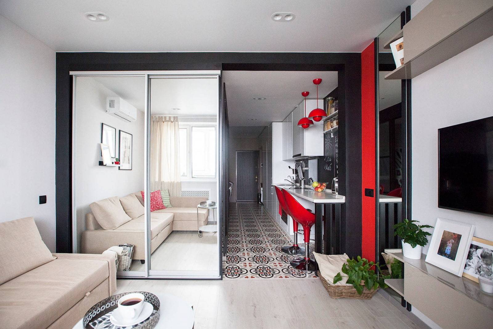 Дизайн интерьера однокомнатной квартиры, фото. как оформить красиво