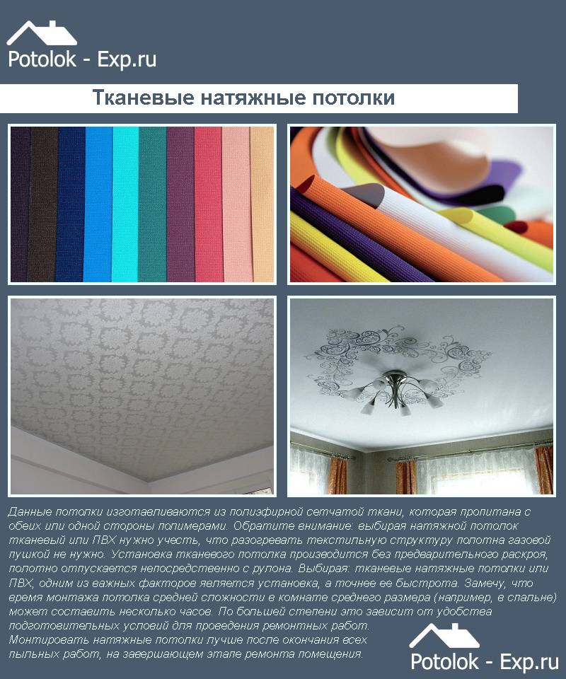 Какие натяжные потолки лучше