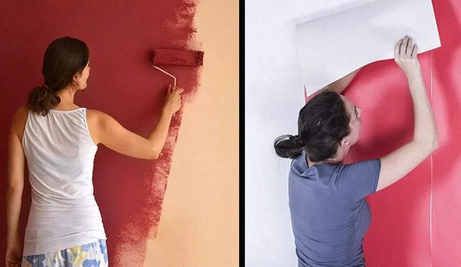 Чем лучше покрасить стены в квартире вместо обоев?