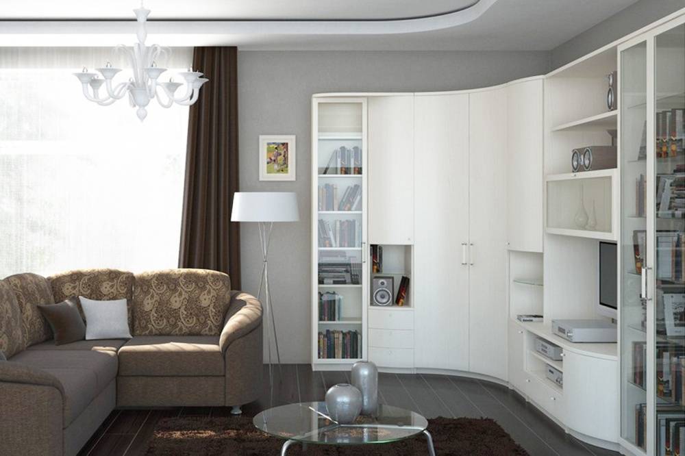 Красивые модели угловых диванов для гостиной