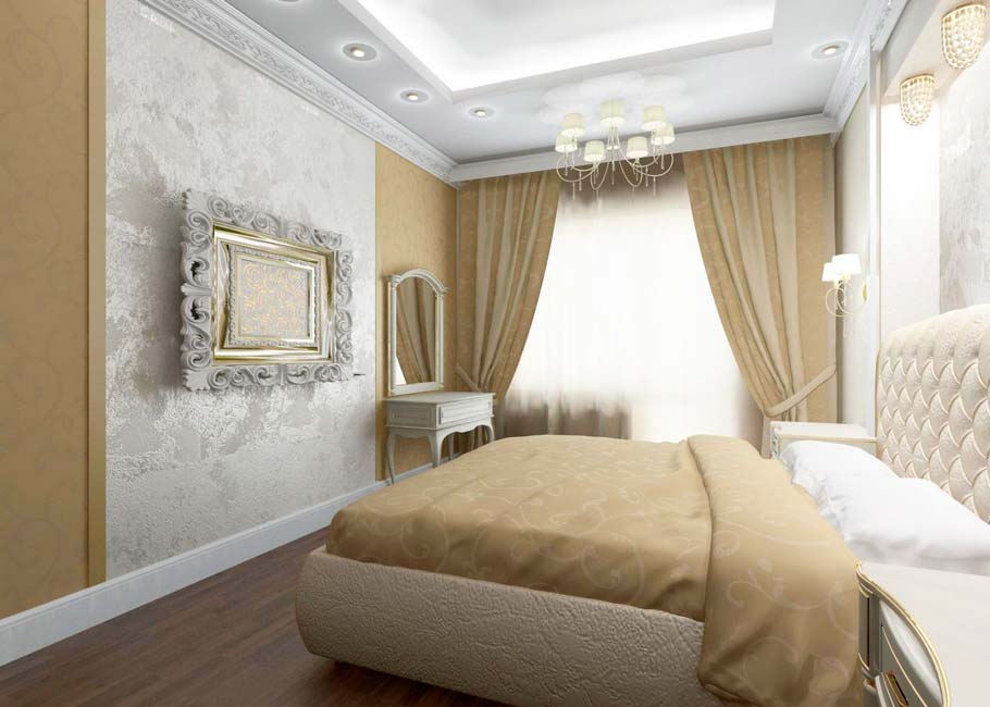 Спальня 12 кв м – реальный дизайн, фото