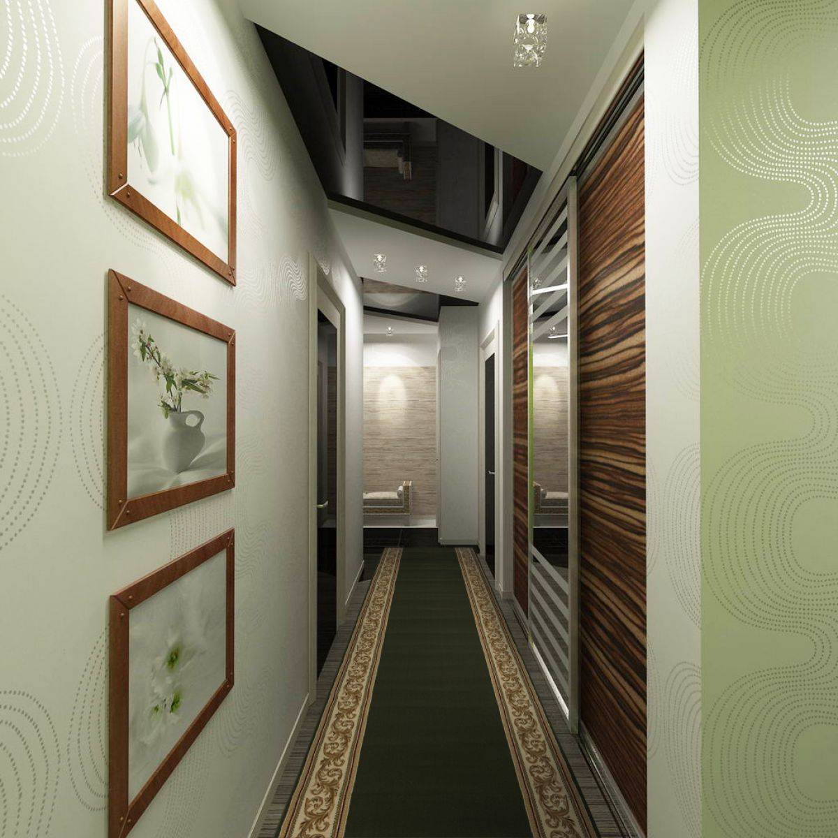 Дизайн коридора в квартире: 124 фото (реальные) и идеи