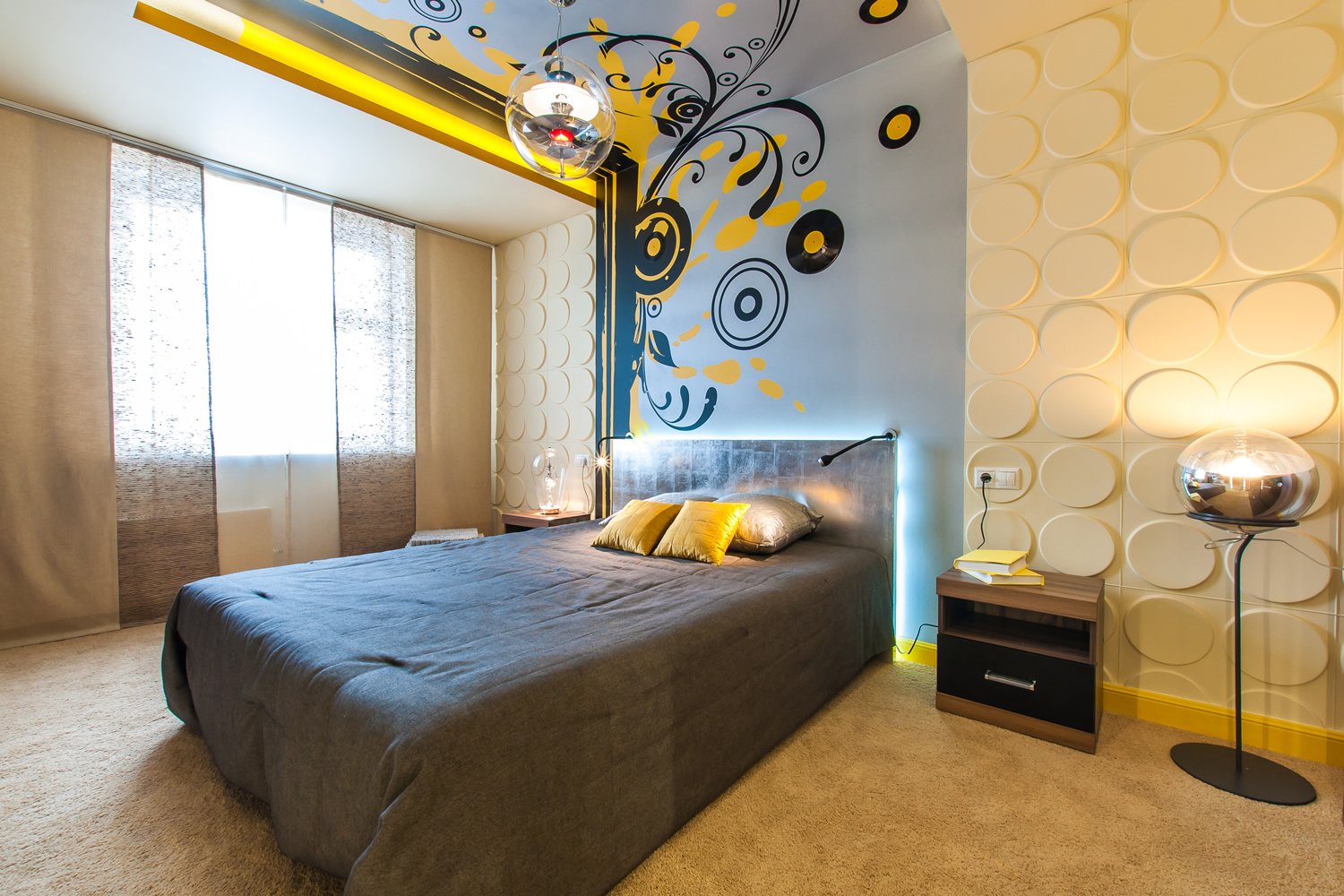 Современные варианты отделки стен в спальне: 20 красивых фото