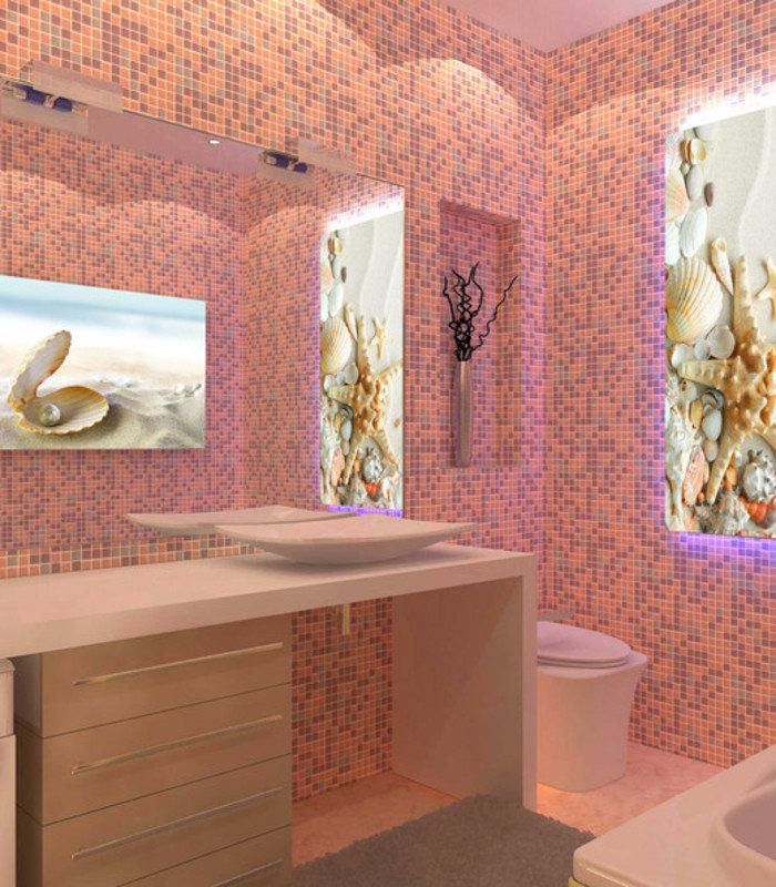 Стены в ванной — 65 фото идей дизайна и современных проектов интереьра