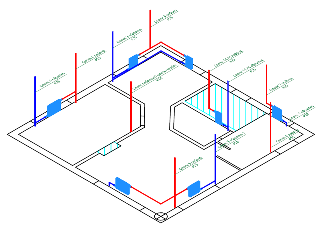 Вертикальная разводка отопления. Схема трубопроводов системы отопления. Схема разветвления полипропиленовых трубопроводов отопления. Схема полипропиленовых трубопроводов отопления. Схема разводки трубопровода системы отопления.