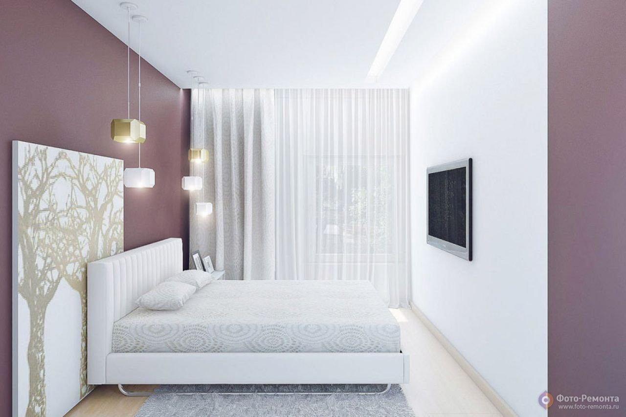 Дизайн маленькой спальни 9 кв.м: фото лучших идей
