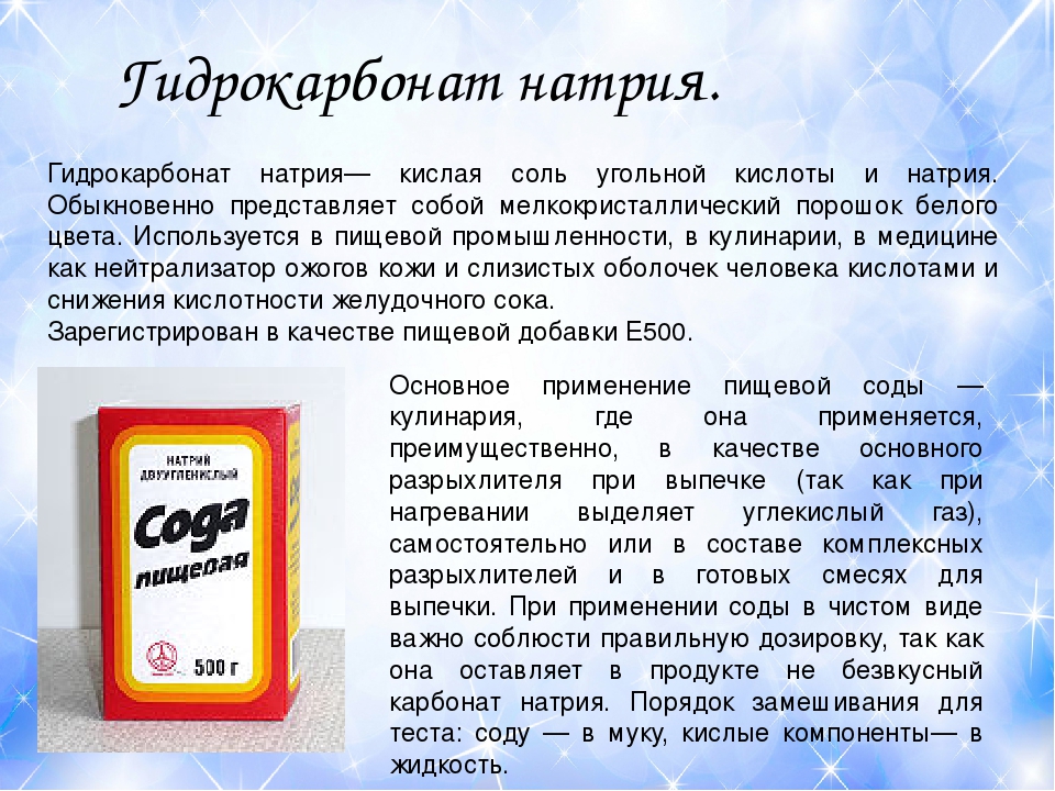 Сода в жизни человека