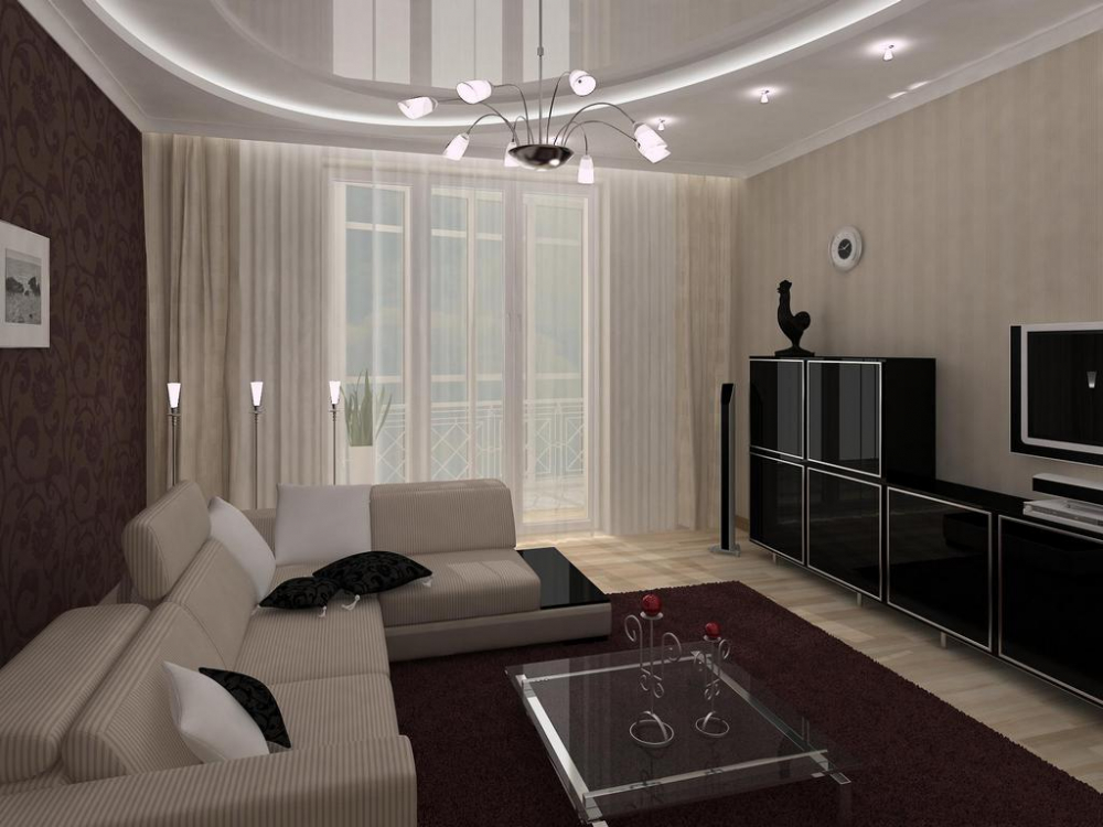 Ремонт в гостиной: реальные фото в современном стиле – обои и варианты отделки