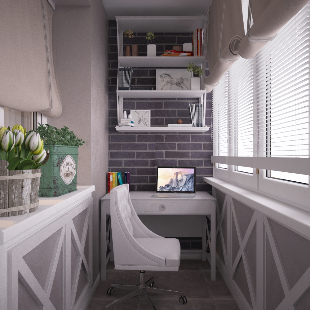 Кабинет на балконе: как сделать своими руками рабочее место, дизайн офиса