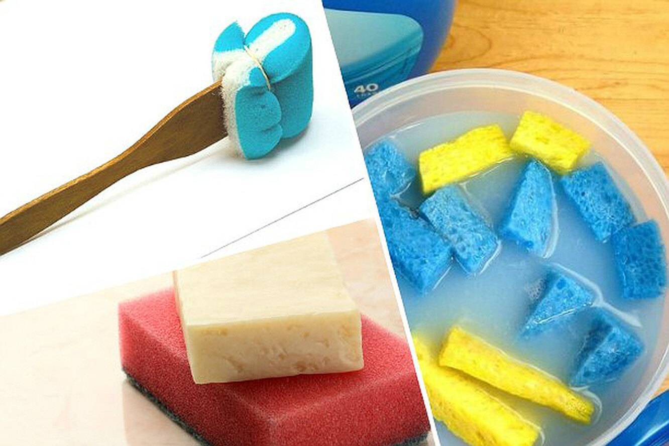 15 полезных вещей, которые можно сделать с помощью обычной губки для посуды