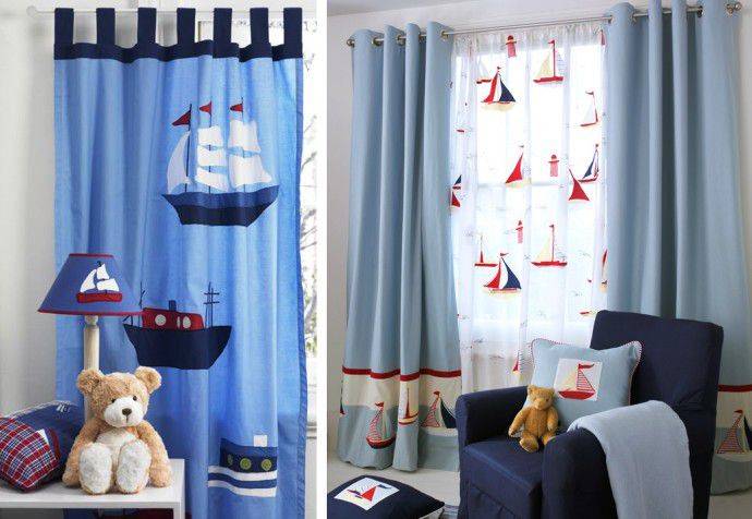 Детская в морском стиле: какие цвета и шторы использовать, поиск основной идеи, чем дополнить такой интерьер?