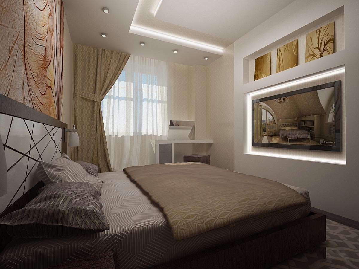 Дизайн спальни 14 кв. м