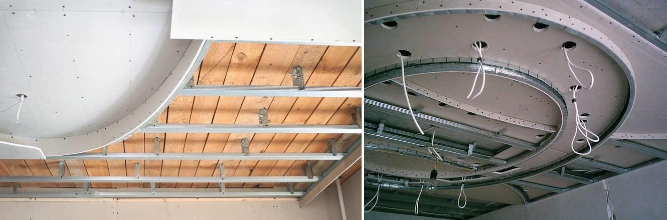 Как сделать многоуровневый потолок из гипсокартона своими руками