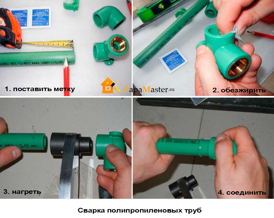 Монтаж пропиленовых труб своими руками - пошаговая инструкция!