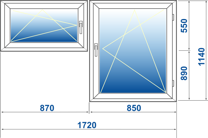 Стандартные размеры окон для частного дома
