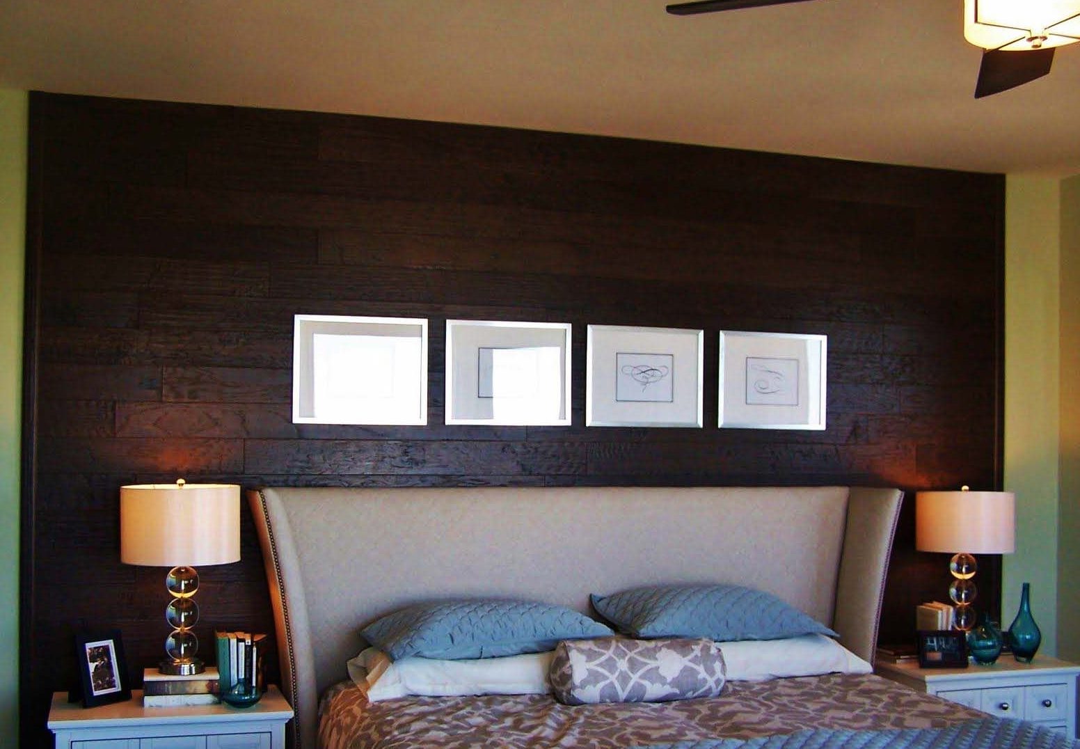 Ламинат на стене в спальне: как сделать своими руками, варианты отделки, дизайн, фото