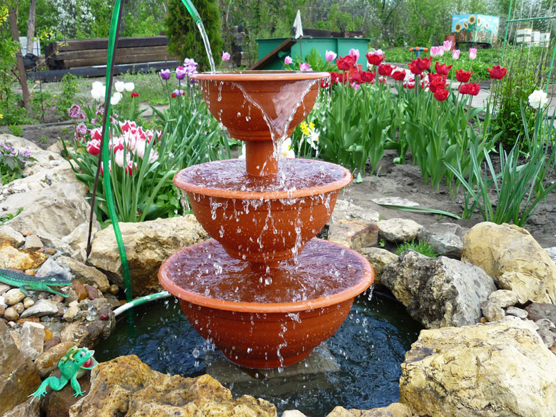 Садовые фонтаны своими руками: пошаговая инструкция с фото, дизайн